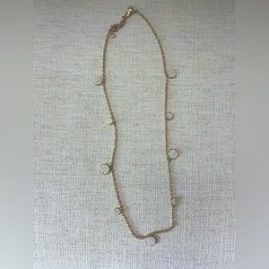 J Crew Long Beaded Disc Necklace